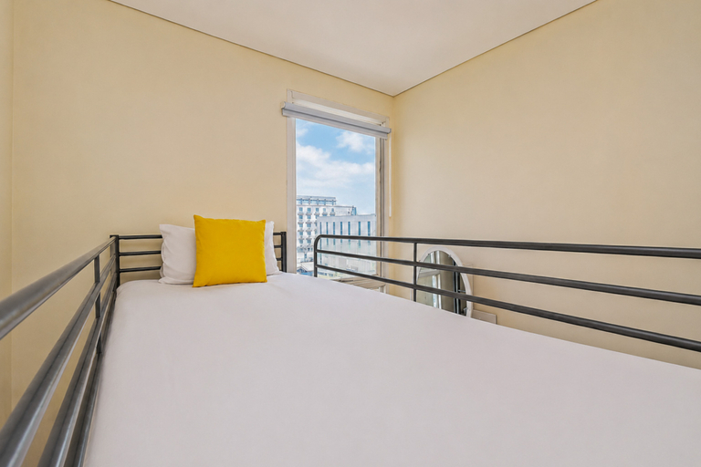 Bedroom 4, Bright Minimalist 2BR at Apartment Elpis Residence By travelio, Jakarta Pusat