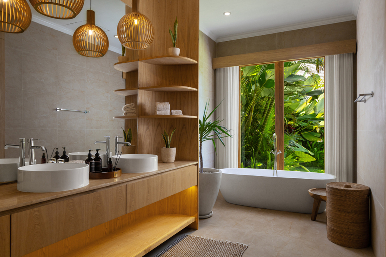 Bathroom 3, Suara Air Resort Ubud, Gianyar