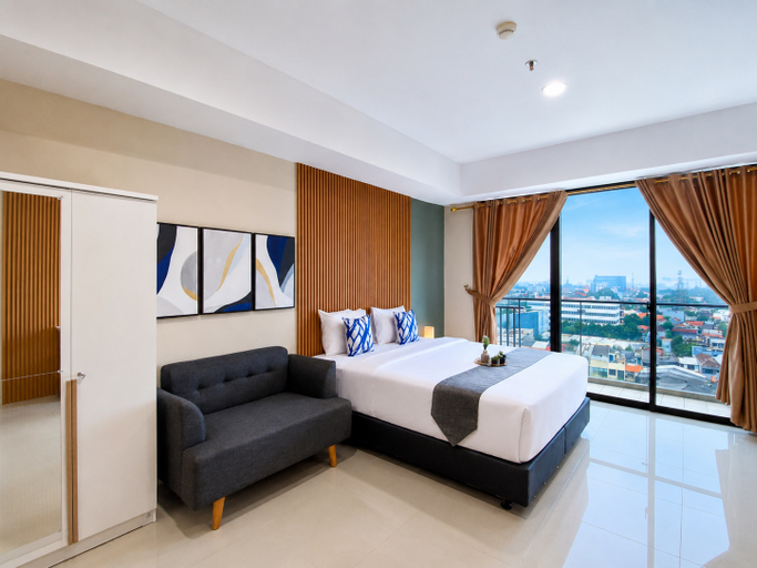 Bedroom 5, Fully Furnished Studio Apartment Nine Residence By Travelio, Jakarta Selatan
