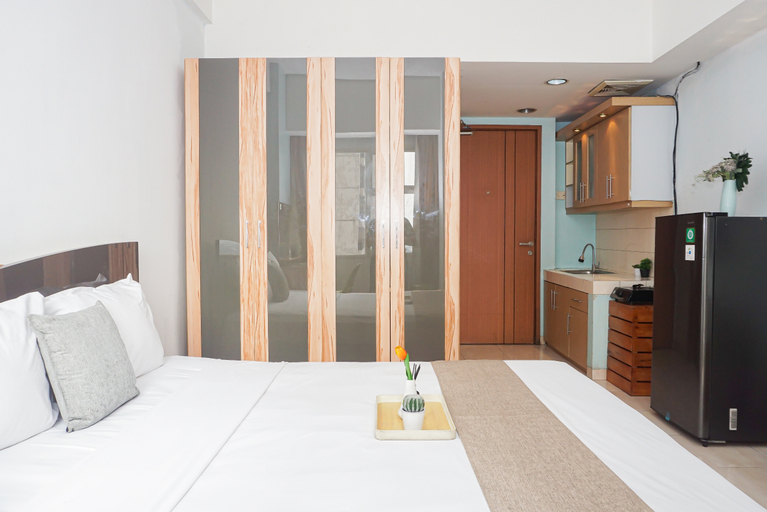 Bedroom 4, Compact Minimalist Studio at Apartment Margonda Residence 3 By Travelio, Depok