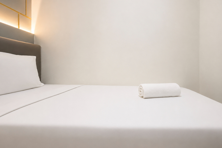 Bedroom 2, Functional with Minimalist Design 2BR at Vida View Makassar Apartment By Travelio, Makassar