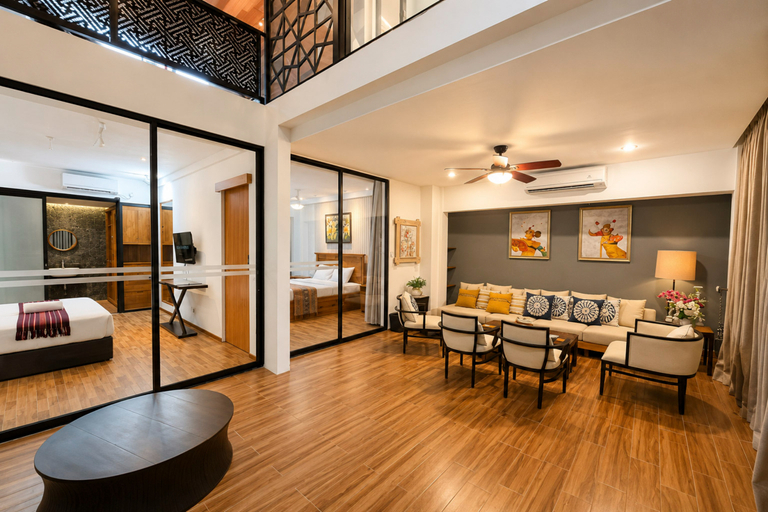 Living Room 5, Tropical Paradise 3BR at Villa Coco By Travelio, Badung