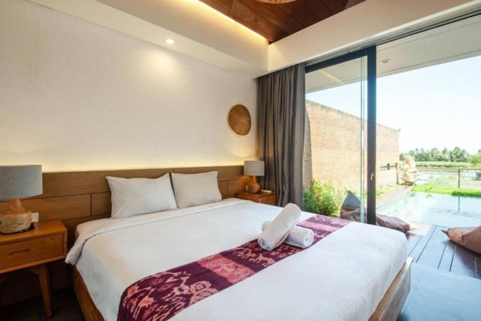 Bedroom 3, Luxurious 2BR Villa with Private Pool & Rice Field Views In Ubud, Gianyar