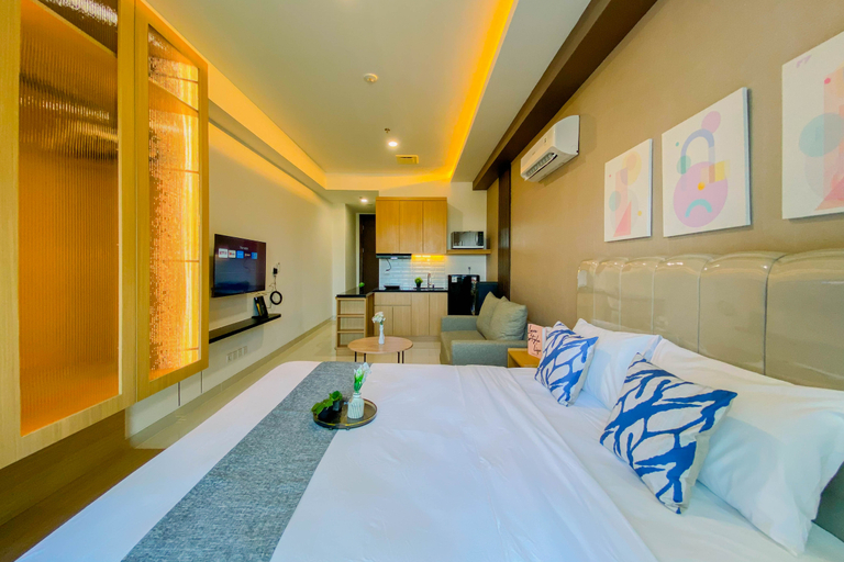 Bedroom 4, Cozy Living Studio at Apartment Saffron Noble By Travelio, Bogor