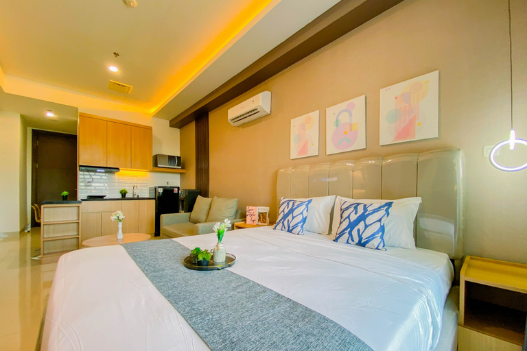 Bedroom 5, Cozy Living Studio at Apartment Saffron Noble By Travelio, Bogor