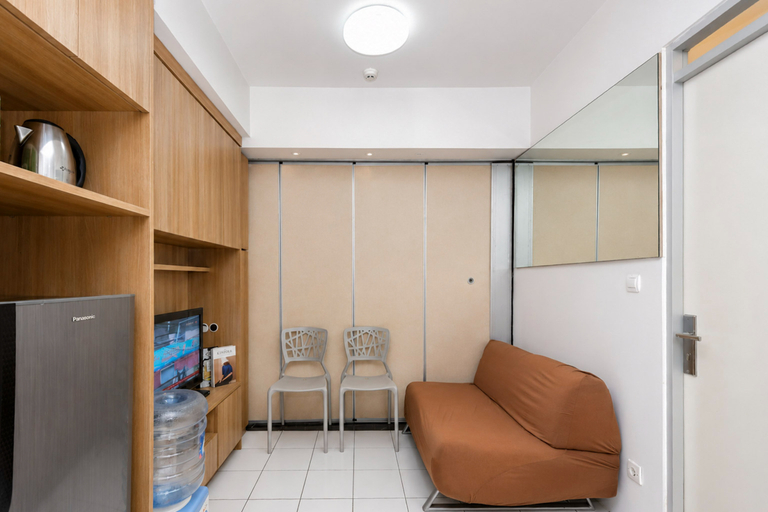 Living Room 2, Simple and Strategic 1BR at Apartment Menteng Square By Travelio, Jakarta Pusat