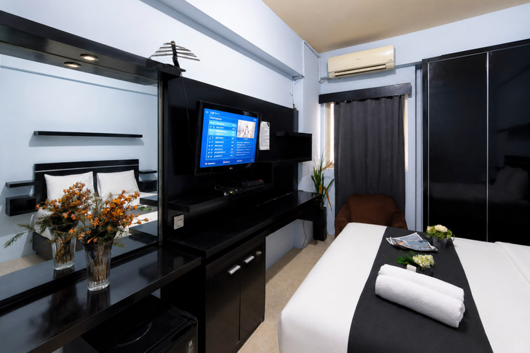 Bedroom 2, Chic Minimalist Studio at Apartment Suites @Metro By Travelio, Bandung