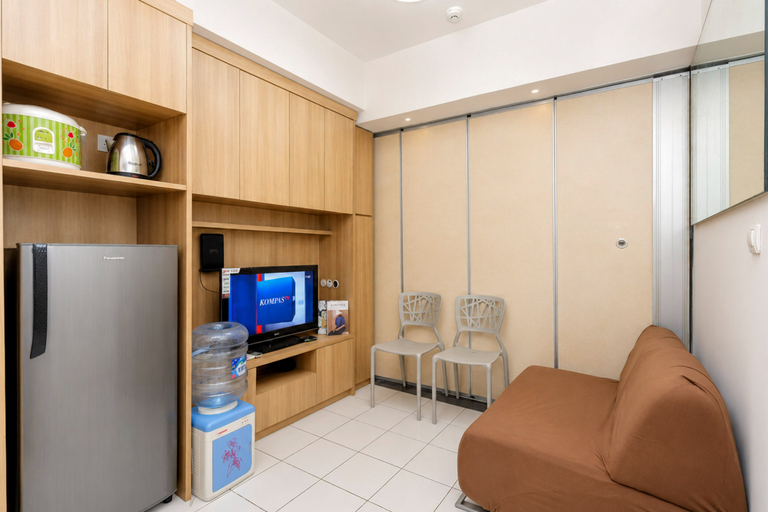 Living Room 5, Simple and Strategic 1BR at Apartment Menteng Square By Travelio, Jakarta Pusat