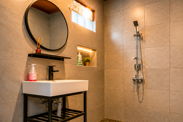 Bathroom 3, Urbanview Hotel Kalaras & Mini Zoo Cijeruk Bogor, Bogor
