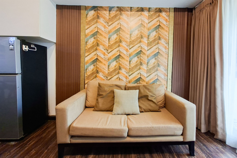 Living Room 3, Classic and Warm 2BR at Apartment M-Town Residence By Travelio, Tangerang