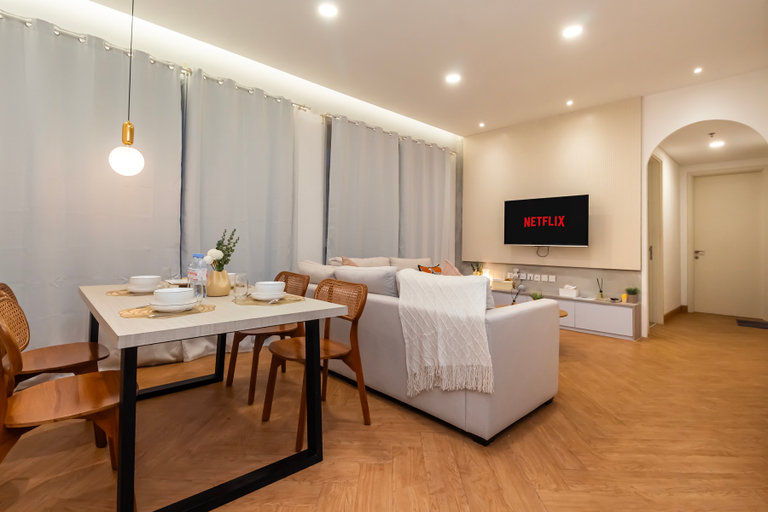 Living Room 5, Lakeside 2BR Condo Villa Rainbow Spring, Tangerang