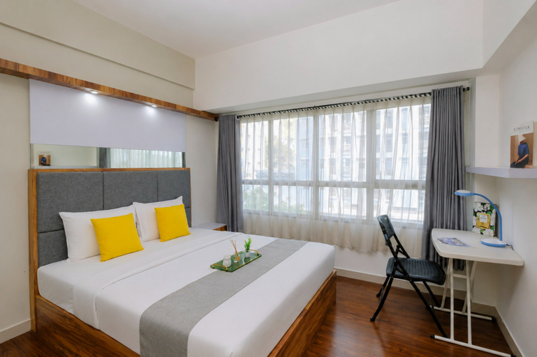 Bedroom 3, Modern Sleek Studio at Apartment Springlake Summarecon Bekasi By Travelio, Bekasi
