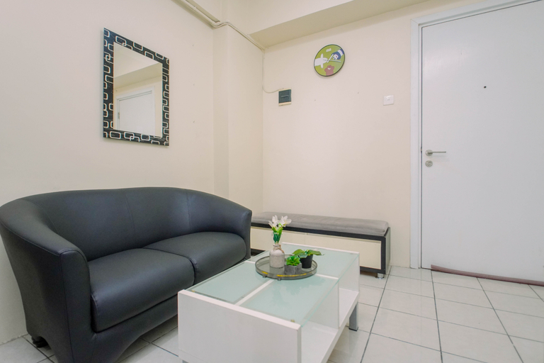 Living Room 2, Smart and Practical 2BR at Apartment Green Pramuka City By Travelio, Jakarta Pusat