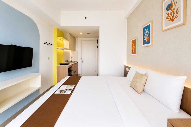 Bedroom 3, Attractive and Stylish Studio at Apartment Poris 88 By Travelio, Tangerang