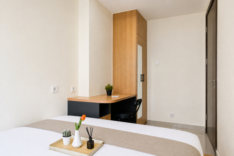 Bedroom 4, Tranquil and Warm 2BR at Apartment Pollux Chadstone By Travelio, Cikarang