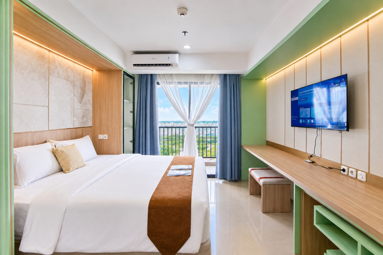 Bedroom 2, Homey and Bright Studio at Apartment Anwa Residence By Travelio, Tangerang Selatan