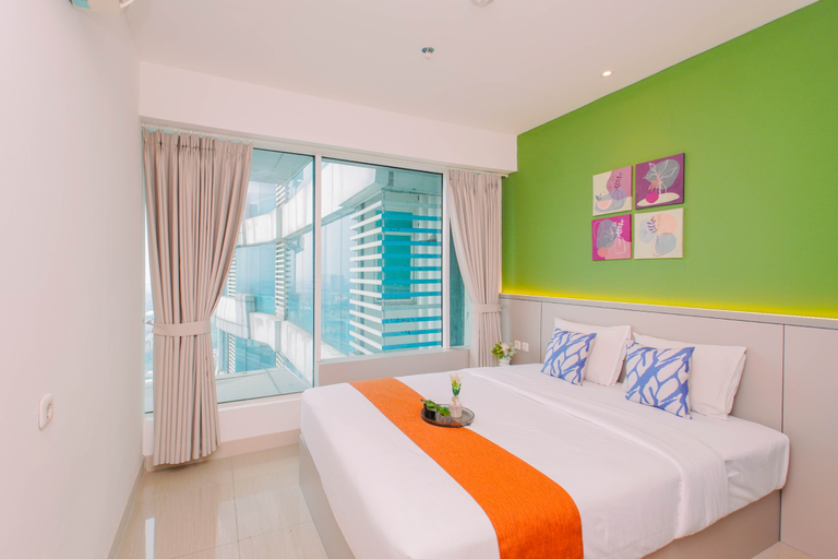 Bedroom 3, Fresh Breezy 2BR at Apartment Grand Kamala Lagoon By Travelio, Bekasi