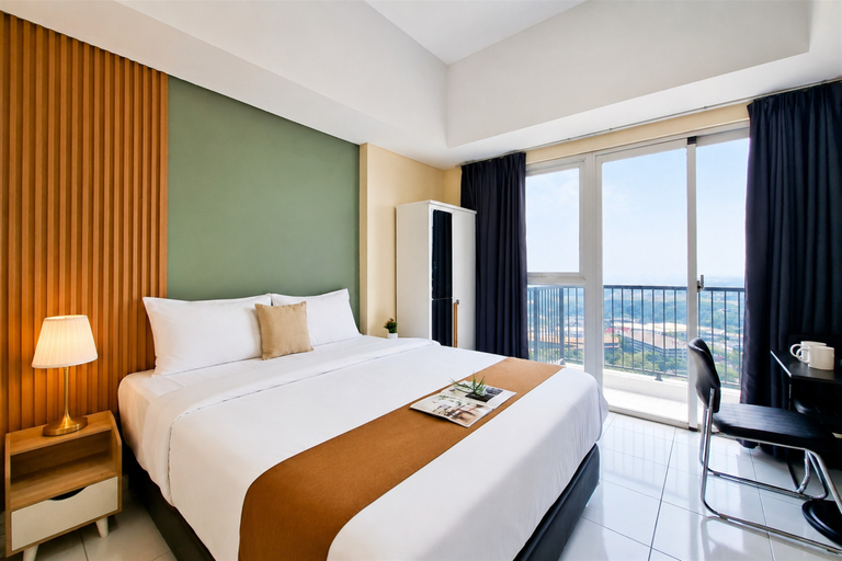 Bedroom 5, Comfortable and Nice Studio Room at Apartment Casa de Parco By Travelio, Tangerang
