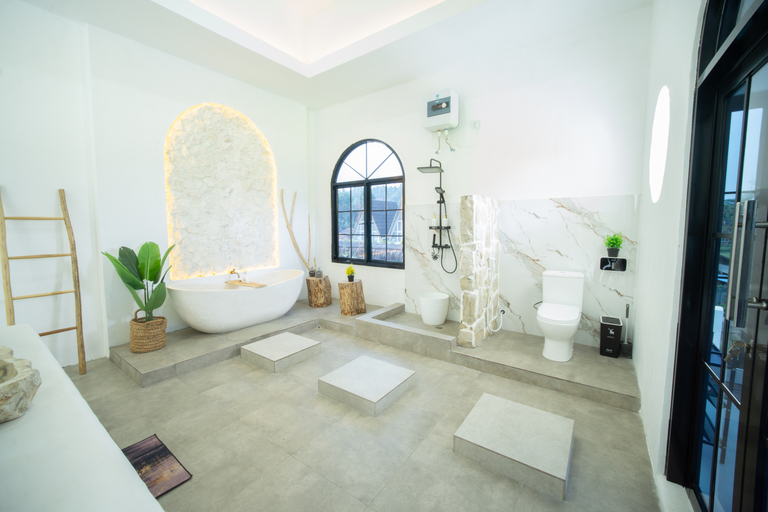 Bathroom 5, Rehat at D'Sawah Villas, Sumedang