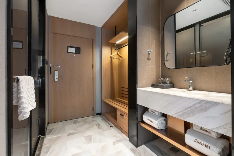 Bathroom 3, Pinrui Hotel, Dongyi Town, Wanpingkou, Rizhao, Rizhao