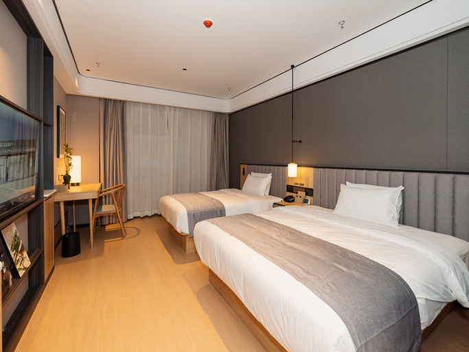 Bedroom 5, Pinrui Yancheng High-Speed Railway Station Water Street Hotel, Yancheng
