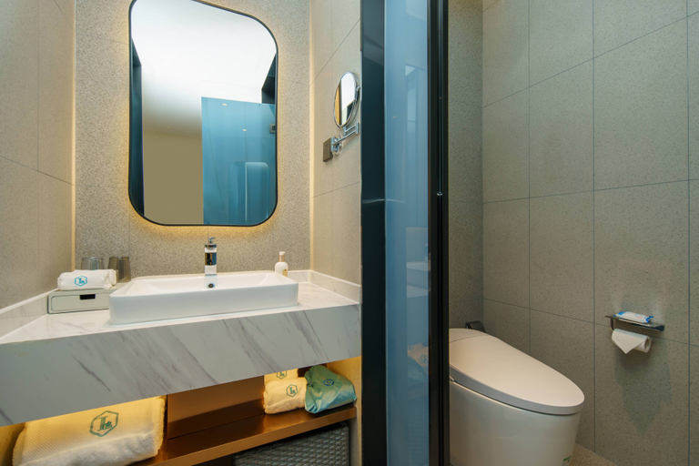 Bathroom 3, Lan'ou Shangpin Hotel, Jinquan Road, Jintang County, Chengdu, Chengdu