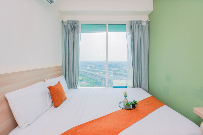 Bedroom 4, Tranquil 2BR at Apartment Grand Kamala Lagoon By Travelio, Bekasi