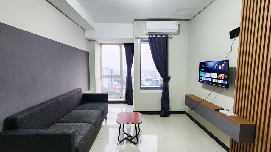 Living Room 5, Comfortable and Great Value 2BR at Apartment Nifarro Park By Travelio, Jakarta Selatan