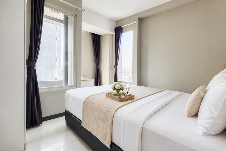 Bedroom 2, Tastefully Designed 3BR at Apartment Nifarro Park By Travelio, Jakarta Selatan