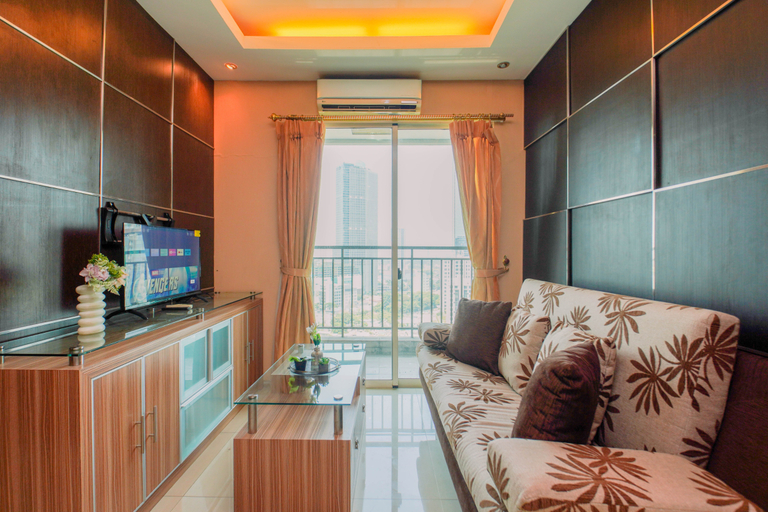 Living Room 2, Classic and Warm 2BR at Apartment Thamrin Residence By Travelio, Jakarta Pusat