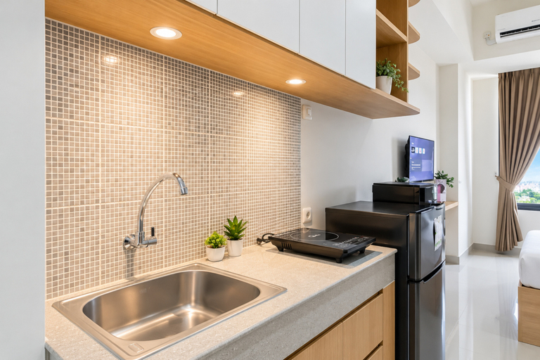 Others 2, Pleasant Stay Studio at Apartment Evenciio Margonda By Travelio, Depok