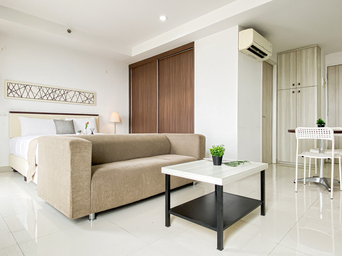 Bedroom 4, Airy Minimalist Studio at Apartment Azalea Suites By Travelio, Cikarang