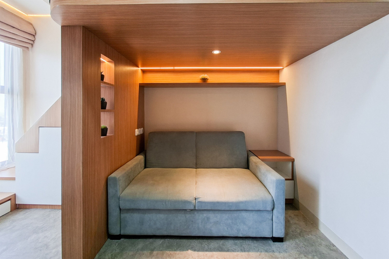 Bedroom 5, Warm Living in Studio Room at Apartment Transpark Bintaro By Travelio, Tangerang Selatan