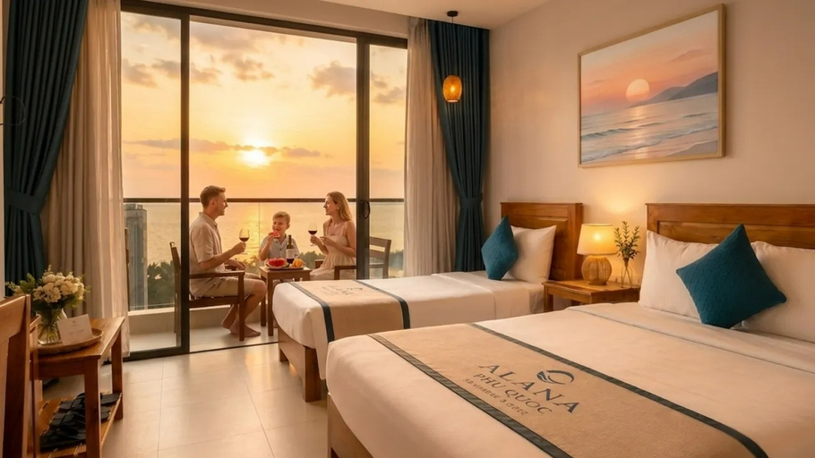 Bedroom 2, Alana Seaview Phu Quoc Hotel, Phú Quốc