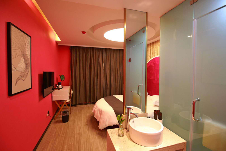 Bathroom, Shangkeyoupin Hotel (Jingzhou Songzi Lexiang Avenue), Jingzhou