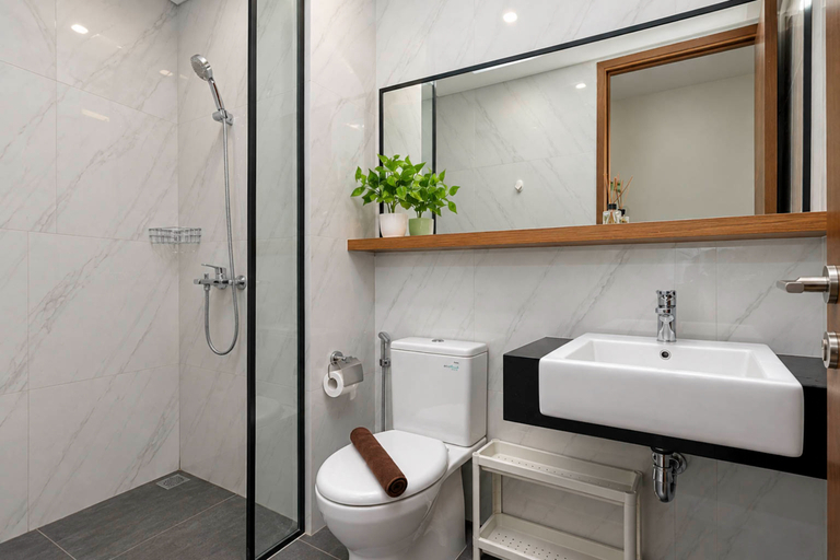 Bathroom 3, Nice and Chic Studio Room at Apartment Ciputra World 2 By Travelio, South Jakarta
