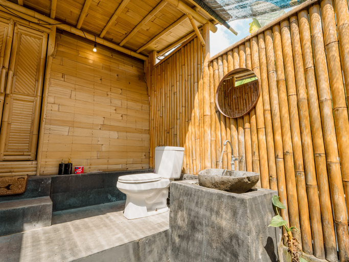 Bathroom 5, Tegal Bamboo Cottages & Private Hot Spring, Bangli