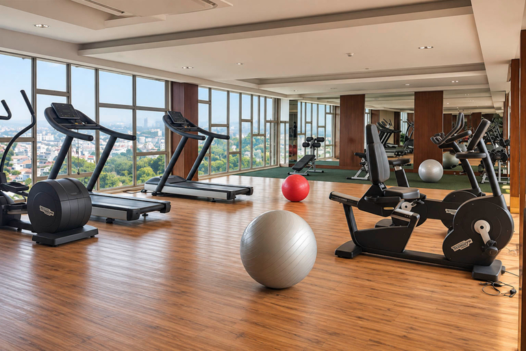 Fitness Center, Warm and Sleek Studio at Apartment The Pinnacle By Travelio, Semarang