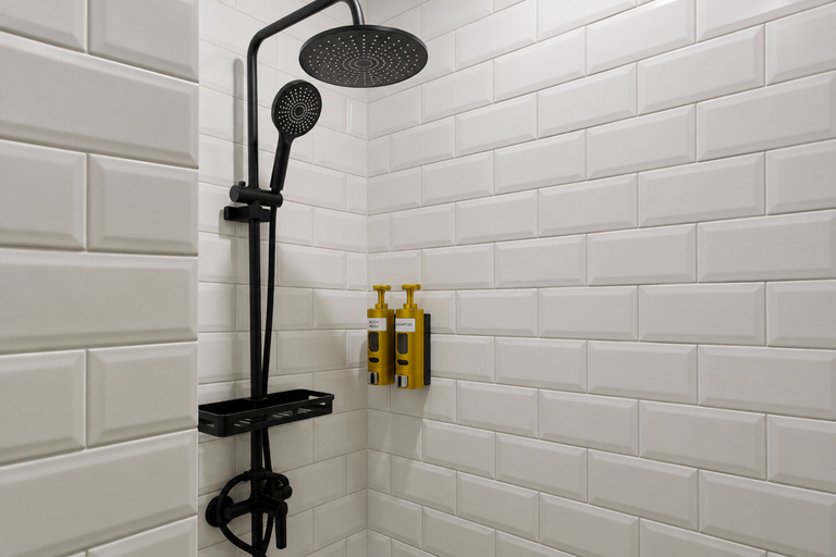 Bathroom 3, Modern Look Studio Room at Apartment Menara Rungkut By Travelio, Surabaya