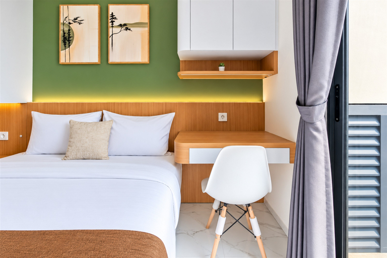 Bedroom 4, Warm Trendy Studio at Apartment Sky House BSD By Travelio, Tangerang Selatan