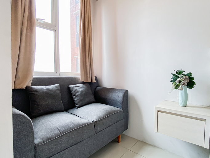 Bedroom 2, Warm and Timless Studio at Apartment Transpark Juanda Bekasi Timur By Travelio, Bekasi