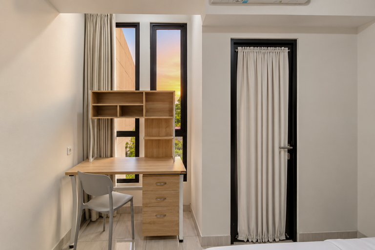 Bedroom 5, Modern Look Studio at Apartment The Alton By Travelio, Semarang