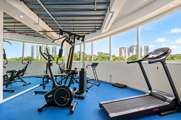 Fitness Center 3, Modern Design 2BR at Apartment Candiland By Travelio, Semarang