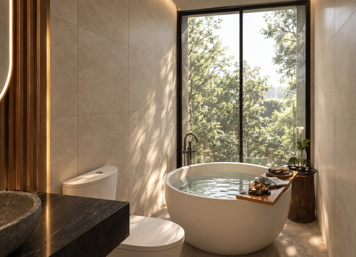 Bathroom 3, Guru Giri Family Studio with Private Pool Villa Yogyakarta, Bantul