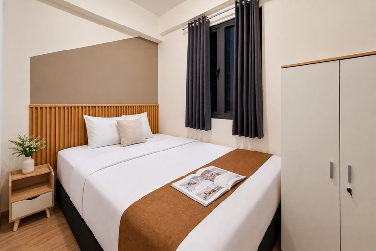 Bedroom 2, Smart Choice 2BR at Apartment Sky House BSD By Travelio, Tangerang Selatan
