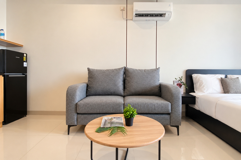 Bedroom 3, Modern Style Studio with Sky View at Apartment Saffron Noble By Travelio, Bogor