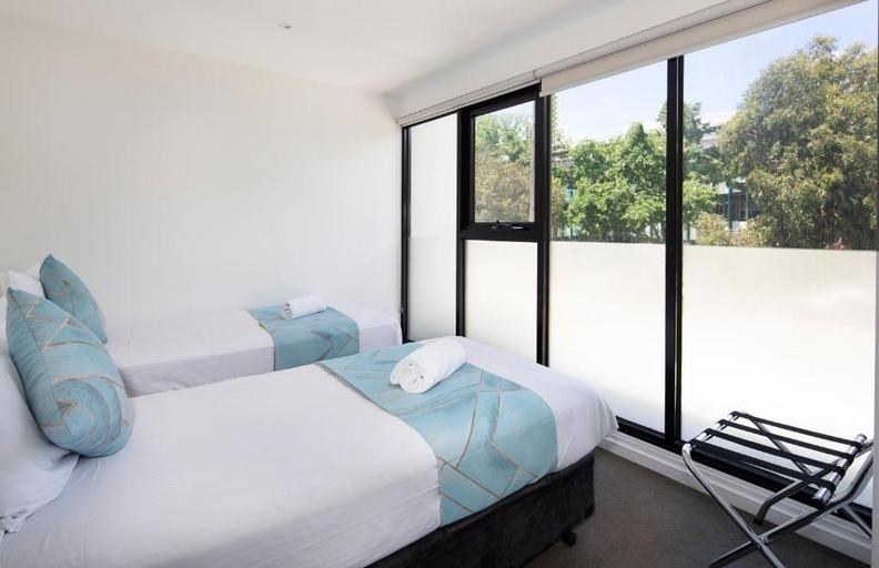 Bedroom 3, RNR Serviced Apartments North Melbourne, Melbourne