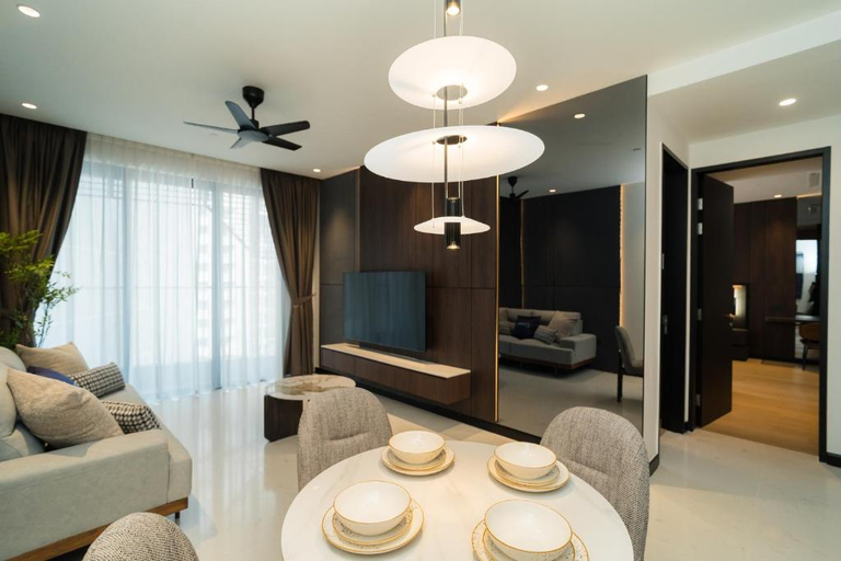 Living Room 4, Skylon Residences Bukit Ceylon by CoBNB Plus, Kuala Lumpur