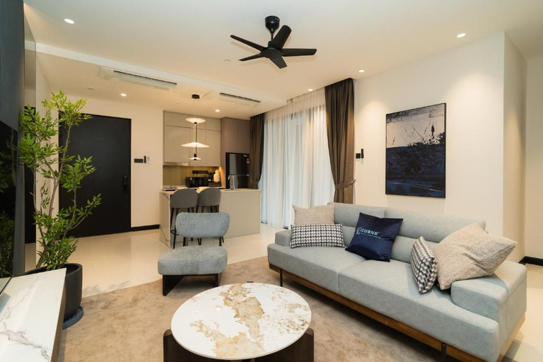 Living Room 2, Skylon Residences Bukit Ceylon by CoBNB Plus, Kuala Lumpur
