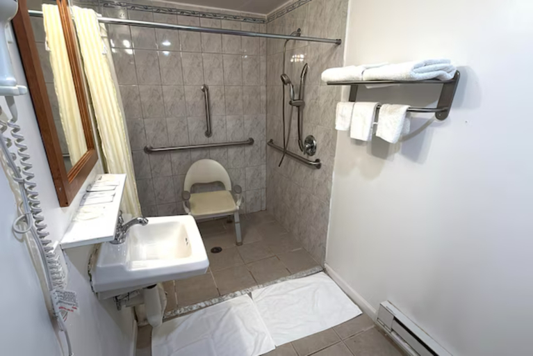 Bathroom 4, At 9 Motel Near Freehold I-195, Monmouth